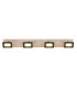 Joya Ceiling Spotlight Bar Matt Black Satined Glass Shade 4x LED 3000K-4