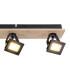 Joya Ceiling Spotlight Bar Matt Black Satined Glass Shade 4x LED 3000K-5