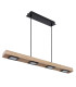 Joya Bar Pendant Ceiling Light Matt Black Satined Glass Shade 6x LED 3000K-2