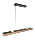 Joya Bar Pendant Ceiling Light Matt Black Satined Glass Shade 6x LED 3000K-5