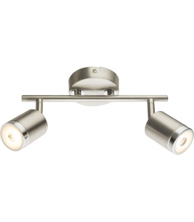 Comore Twin Ceiling Spotlight Nickel Matt 2x LED 3000K-1