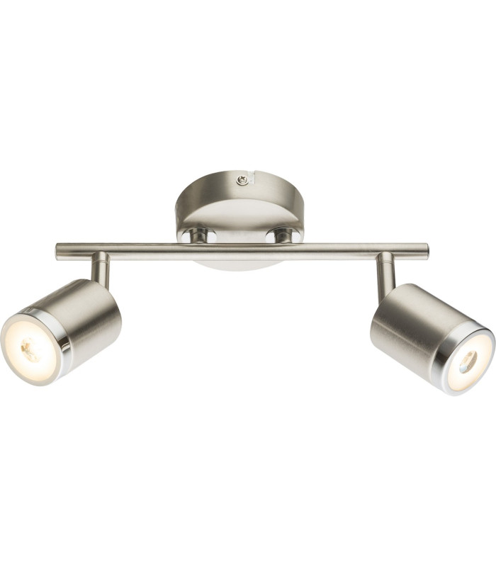 Comore Twin Ceiling Spotlight Nickel Matt 2x LED 3000K-1