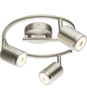 Comore Ceiling Spotlight Clusters Nickel Matt 3x LED 3000K-1