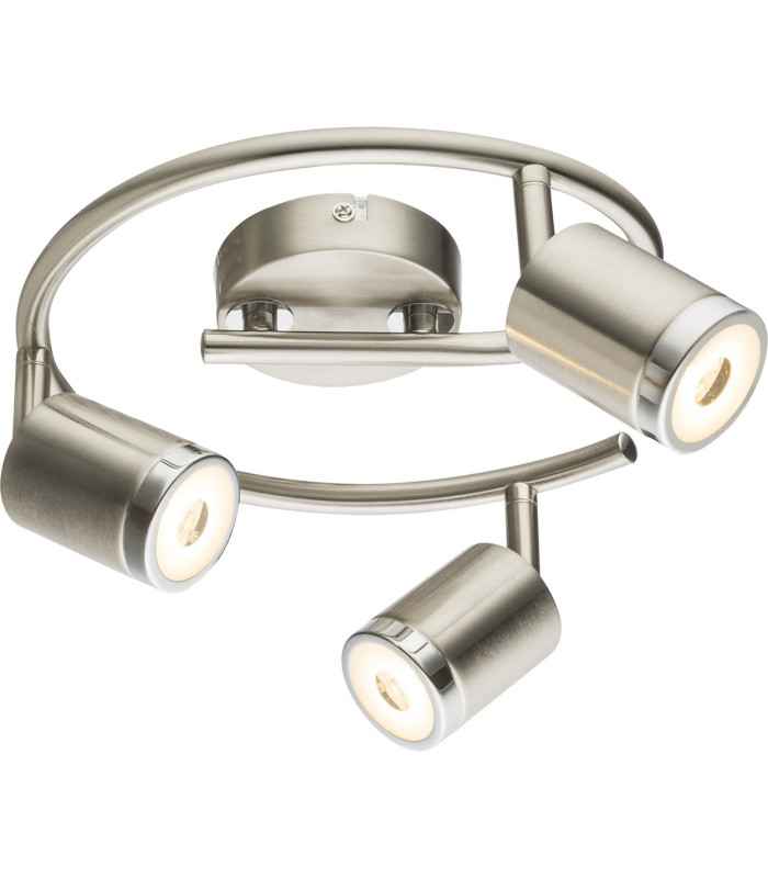 Comore Ceiling Spotlight Clusters Nickel Matt 3x LED 3000K-1