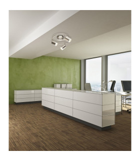 Comore Ceiling Spotlight Clusters Nickel Matt 3x LED 3000K-2