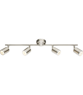 Comore Ceiling Spotlight Bar Nickel Matt 4x LED 3000K-1