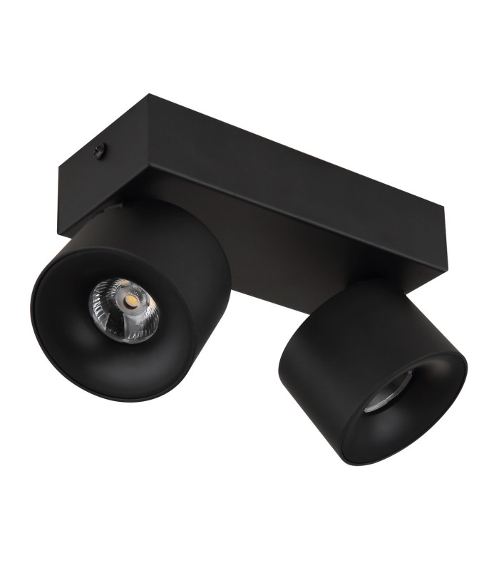 Rae Twin Ceiling Spotlight Matt Black 2x LED 3000K-2