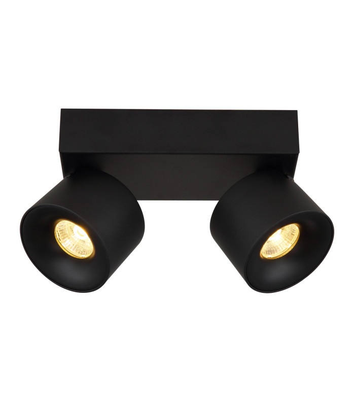 Rae Twin Ceiling Spotlight Matt Black 2x LED 3000K-3