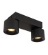 Rae Twin Ceiling Spotlight Matt Black 2x LED 3000K-5