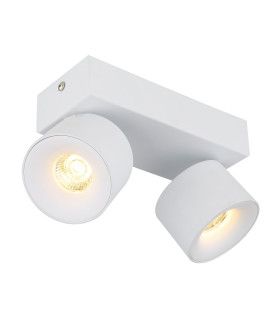 Rae Twin Ceiling Spotlight White Matt 2x LED 3000K-1