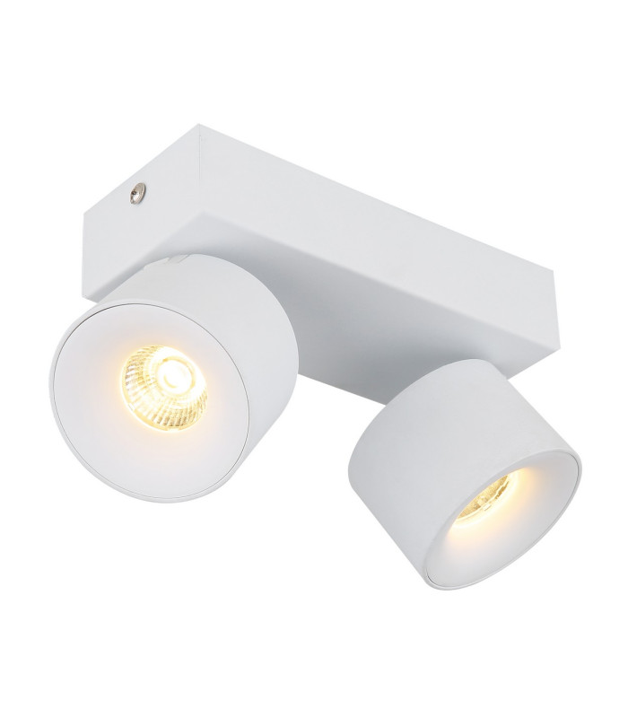 Rae Twin Ceiling Spotlight White Matt 2x LED 3000K-1