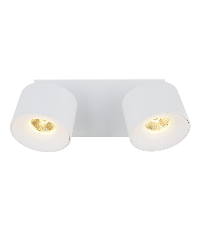 Rae Twin Ceiling Spotlight White Matt 2x LED 3000K-4