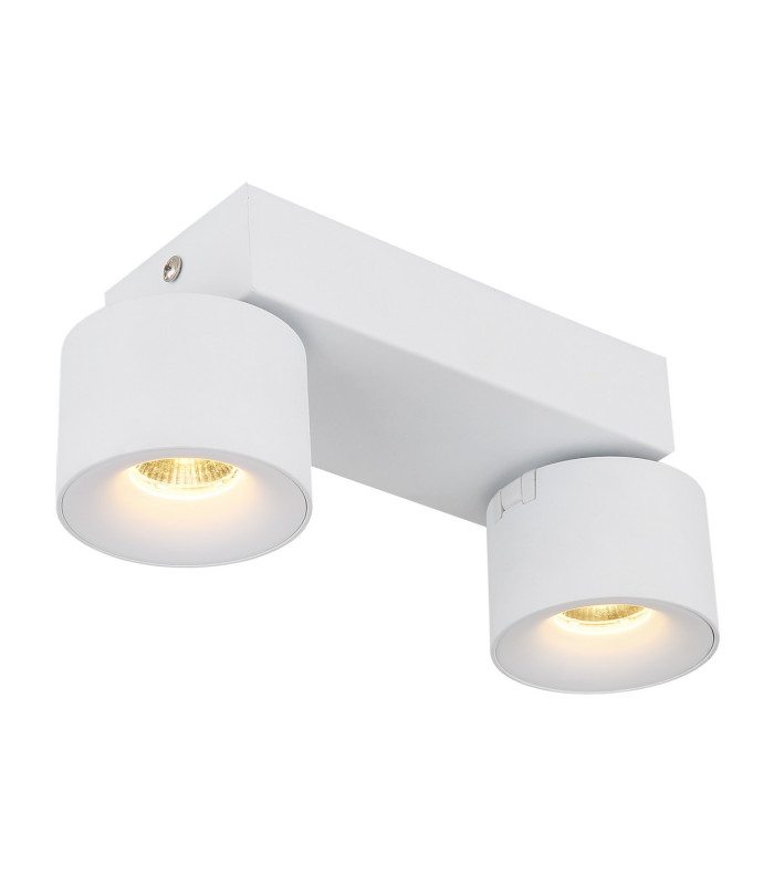 Rae Twin Ceiling Spotlight White Matt 2x LED 3000K-5