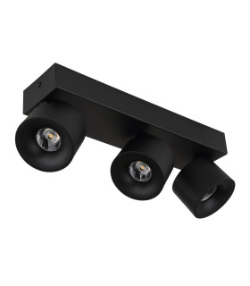 Rae Ceiling Spotlight Bar Matt Black 3x LED 3000K-2