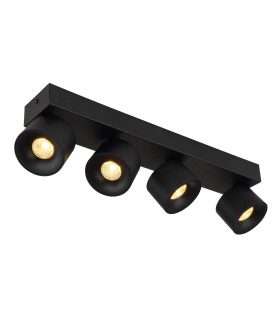 Rae Ceiling Spotlight Bar Matt Black 4x LED 3000K-1
