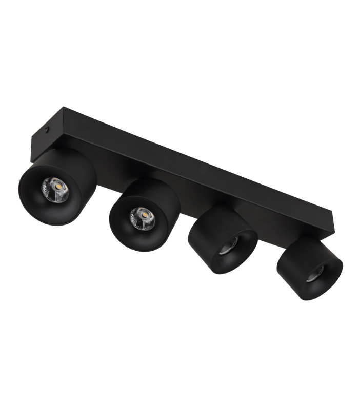 Rae Ceiling Spotlight Bar Matt Black 4x LED 3000K-2