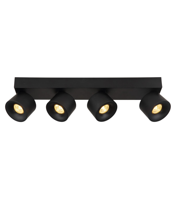 Rae Ceiling Spotlight Bar Matt Black 4x LED 3000K-3