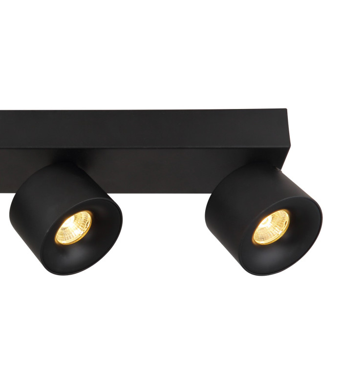 Rae Ceiling Spotlight Bar Matt Black 4x LED 3000K-5