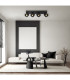 Rae Ceiling Spotlight Bar Matt Black 4x LED 3000K-7