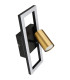 Marrie 1 Rectangle Integrated LED Wall Lamp Matt Black 8x LED 3000K-2