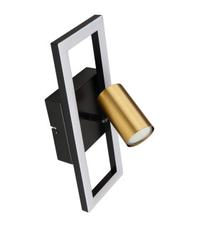 Marrie 1 Rectangle Integrated LED Wall Lamp Matt Black 8x LED 3000K-2