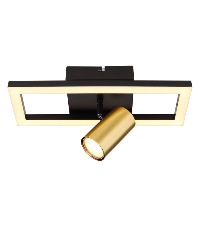 Marrie 1 Rectangle Integrated LED Wall Lamp Matt Black 8x LED 3000K-3