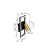 Marrie 1 Rectangle Integrated LED Wall Lamp Matt Black 8x LED 3000K-6
