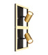Marrie 2 Square Integrated LED Wall Lamp Matt Black 1x LED 3000K-1