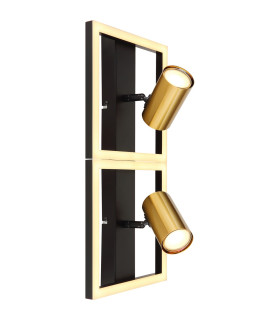 Marrie 2 Square Integrated LED Wall Lamp Matt Black 1x LED 3000K-1