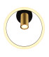Marrie 1 Ring Integrated LED Wall Lamp Matt Black 2x LED 3000K-3