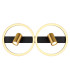 Marrie 2 Ring Integrated LED Wall Lamp Matt Black 2x LED 3000K-4