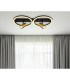 Marrie 2 Ring Integrated LED Wall Lamp Matt Black 2x LED 3000K-6