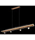 Ida Bar Pendant Ceiling Light Matt Black 2x LED-5