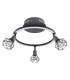 Jutta Integrated LED Semi Flush Ceiling Light Graphite 4x LED 3000K-2