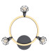 Jutta Integrated LED Semi Flush Ceiling Light Graphite 4x LED 3000K-3