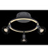 Jutta Integrated LED Semi Flush Ceiling Light Graphite 4x LED 3000K-5