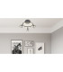 Jutta Integrated LED Semi Flush Ceiling Light Graphite 4x LED 3000K-6