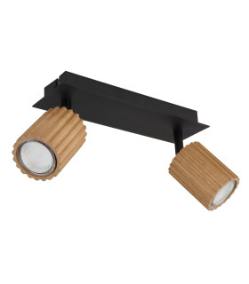 Wenzel Twin Ceiling Spotlight Matt Black 2x GU10-2