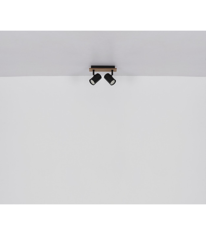 Wenzel Twin Ceiling Spotlight Matt Black 2x GU10-7