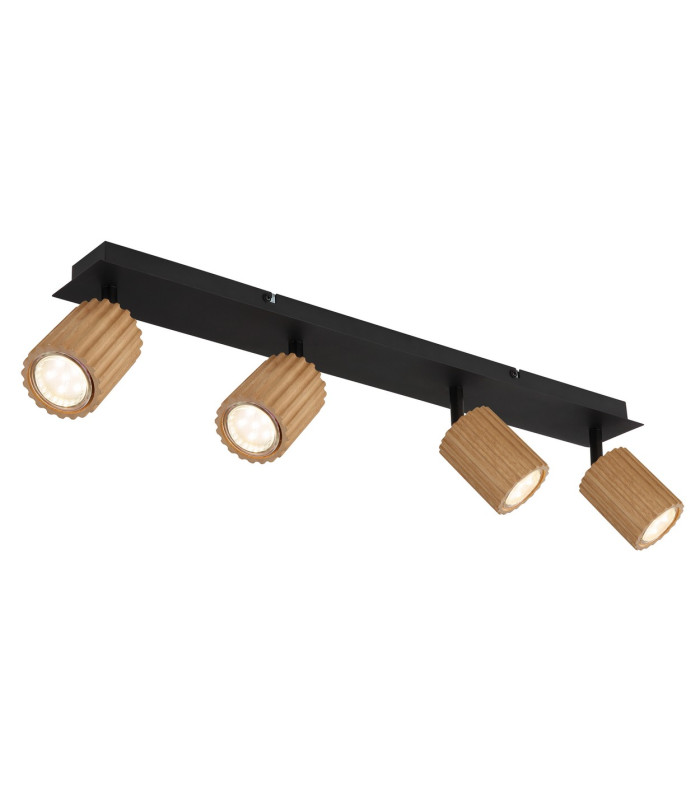 Wenzel Ceiling Spotlight Bar Matt Black 4x GU10-1