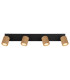 Wenzel Ceiling Spotlight Bar Matt Black 4x GU10-4