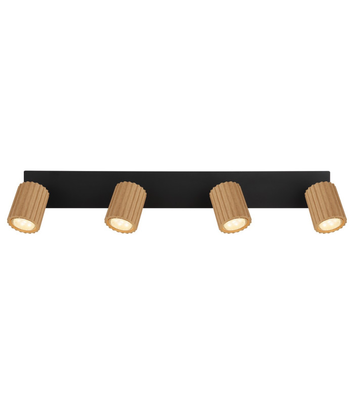 Wenzel Ceiling Spotlight Bar Matt Black 4x GU10-4