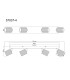 Wenzel Ceiling Spotlight Bar Matt Black 4x GU10-6