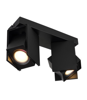Rory Twin Ceiling Spotlight Matt Black 2x GU10-1