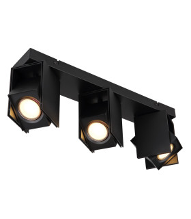 Rory Ceiling Spotlight Bar Matt Black 3x GU10-1