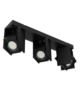 Rory Ceiling Spotlight Bar Matt Black 3x GU10-2