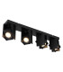 Rory Ceiling Spotlight Bar Matt Black 4x GU10-1