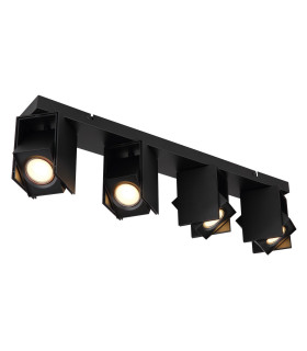 Rory Ceiling Spotlight Bar Matt Black 4x GU10-1