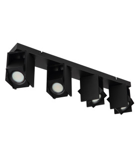 Rory Ceiling Spotlight Bar Matt Black 4x GU10-2