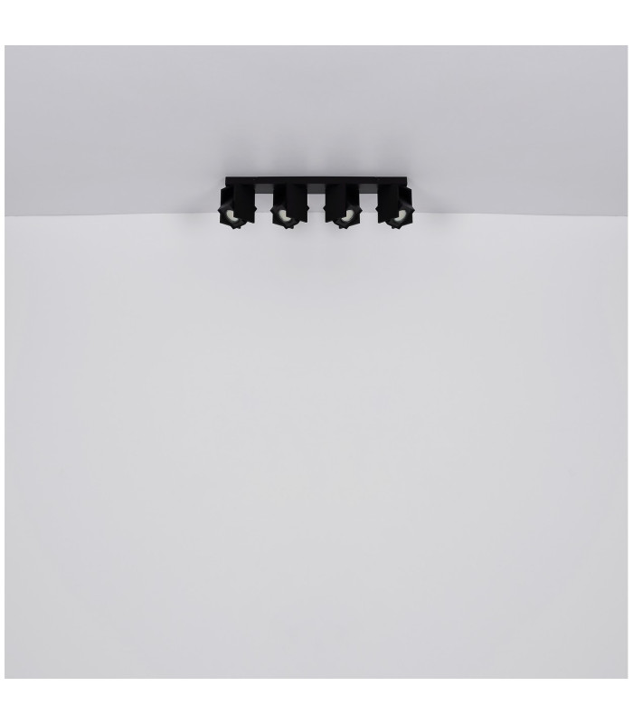 Rory Ceiling Spotlight Bar Matt Black 4x GU10-8